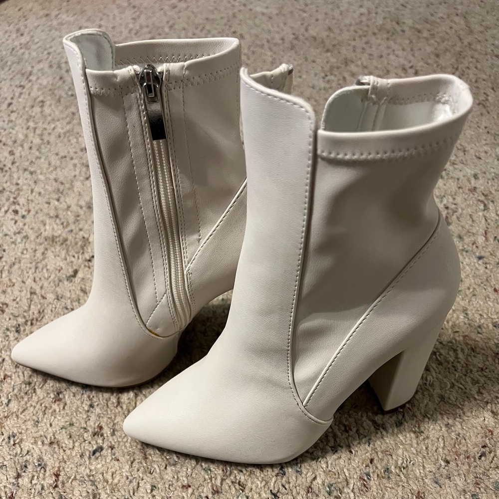 White booties